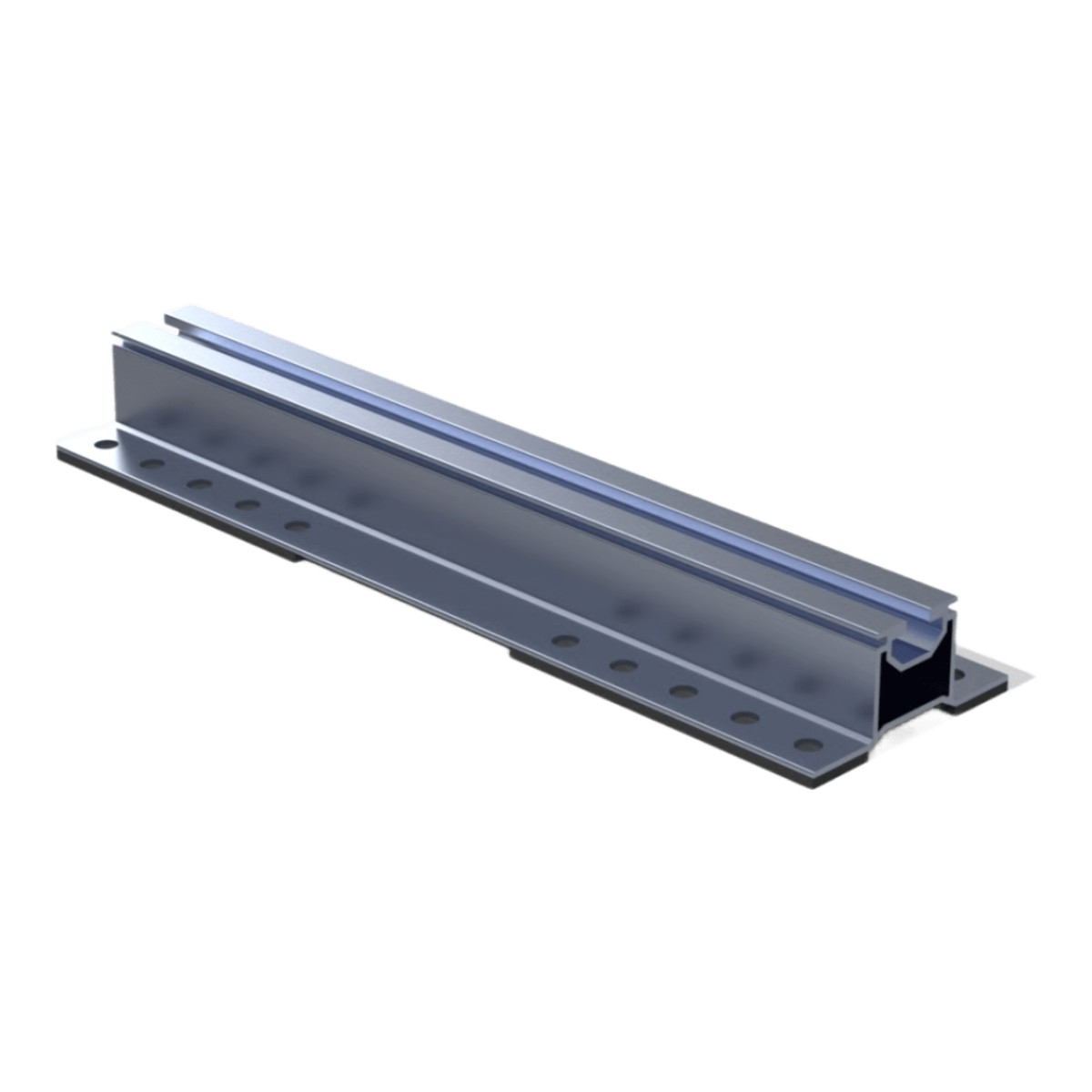 Riel de Montaje Solar / S Rail 28 / Aluminio Serie 6000 / Protección EPDM / 280 mm / 235 g