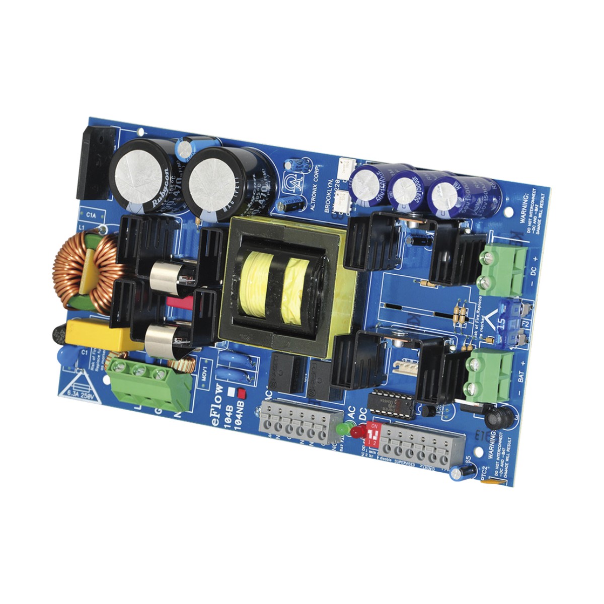 Cargador de fuente de alimentación, salida única, 24 VCC a 10 A, salida auxiliar, FAI, listo para LinQ2, 115 V CA, placa