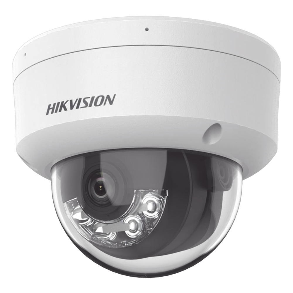 [Dual Light + 2 Micrófonos Integrados] Domo IP 8 Megapixel (4K) / Lente 2.8 mm / 30 mts Luz Blanca + 30 mts IR / ACUSENSE / Exterior IP67 / IK10 / WDR 120 dB / PoE / ONVIF / Micro SD / Metal / ACUSEEK