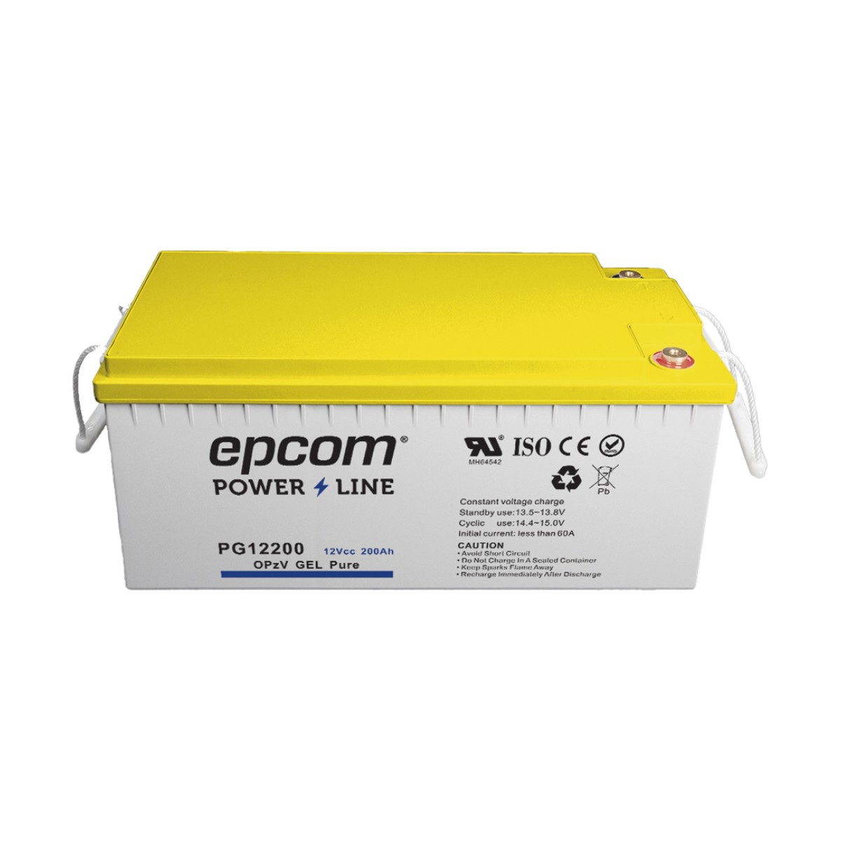 Batería GEL Puro OPzV Ciclo Profundo / 12 Vcc / 200 Ah / Aplicaciones Fotovoltaicas y de Respaldo