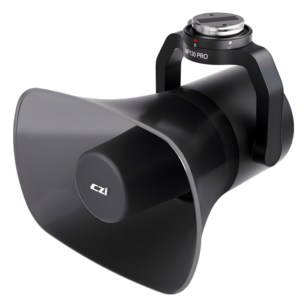 Altavoz de Largo Alcance para Drones, 130 dB de Presión Sonora, Alcance 700 m, Luz de Advertencia Multicolor, Compatible con DJI Matrice M300/M350/M400, Transmisión en Vivo, Reproducción Grabada