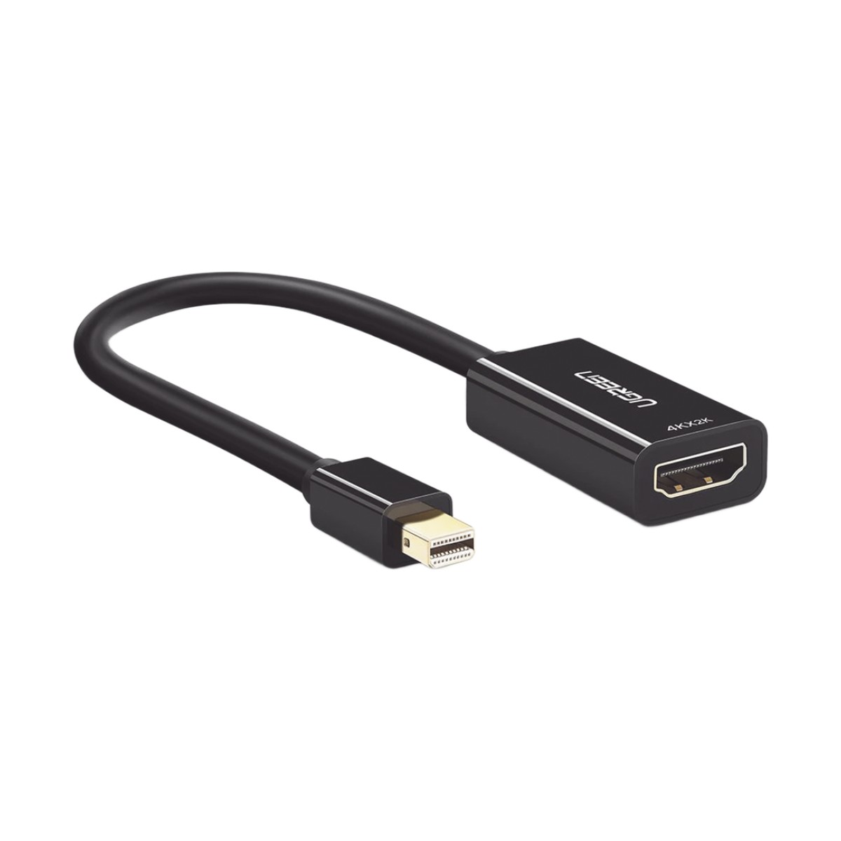 Convertidor Mini Display Port a HDMI / 4K@30Hz / Thunderbolt / Blindaje Interno Múltiple / Carcasa ABS / Longitud de 25 cm (9.84 pulgadas)