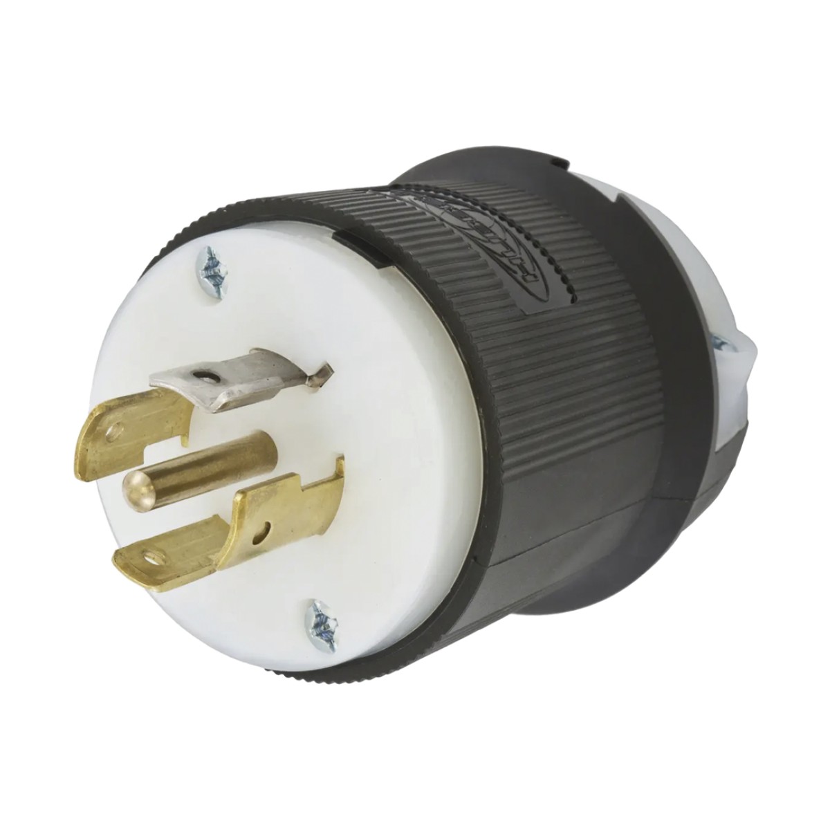 Clavija Industrial con Bloqueo de Media Vuelta / 20 A 120/208 V CA / 4 Polos 5 Hilos / Color Blanco y Negro / Nema L21-20P/ Grado Industrial