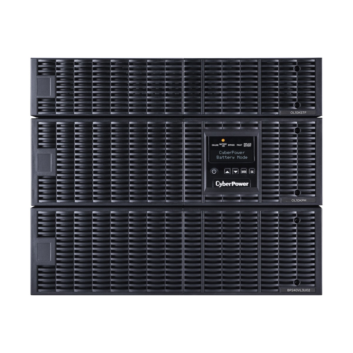 UPS de 10000 VA/10000 W, Online Doble Conversión, 200 - 240 Vac de Entrada, 120 - 240 Vac de Salida, Entrada Hardwired, Onda Senoidal Pura, Torre o Rack de 8 UR, Con 6 Tomas NEMA 5-20R, 3 NEMA L6-30R y Terminal Hardwire