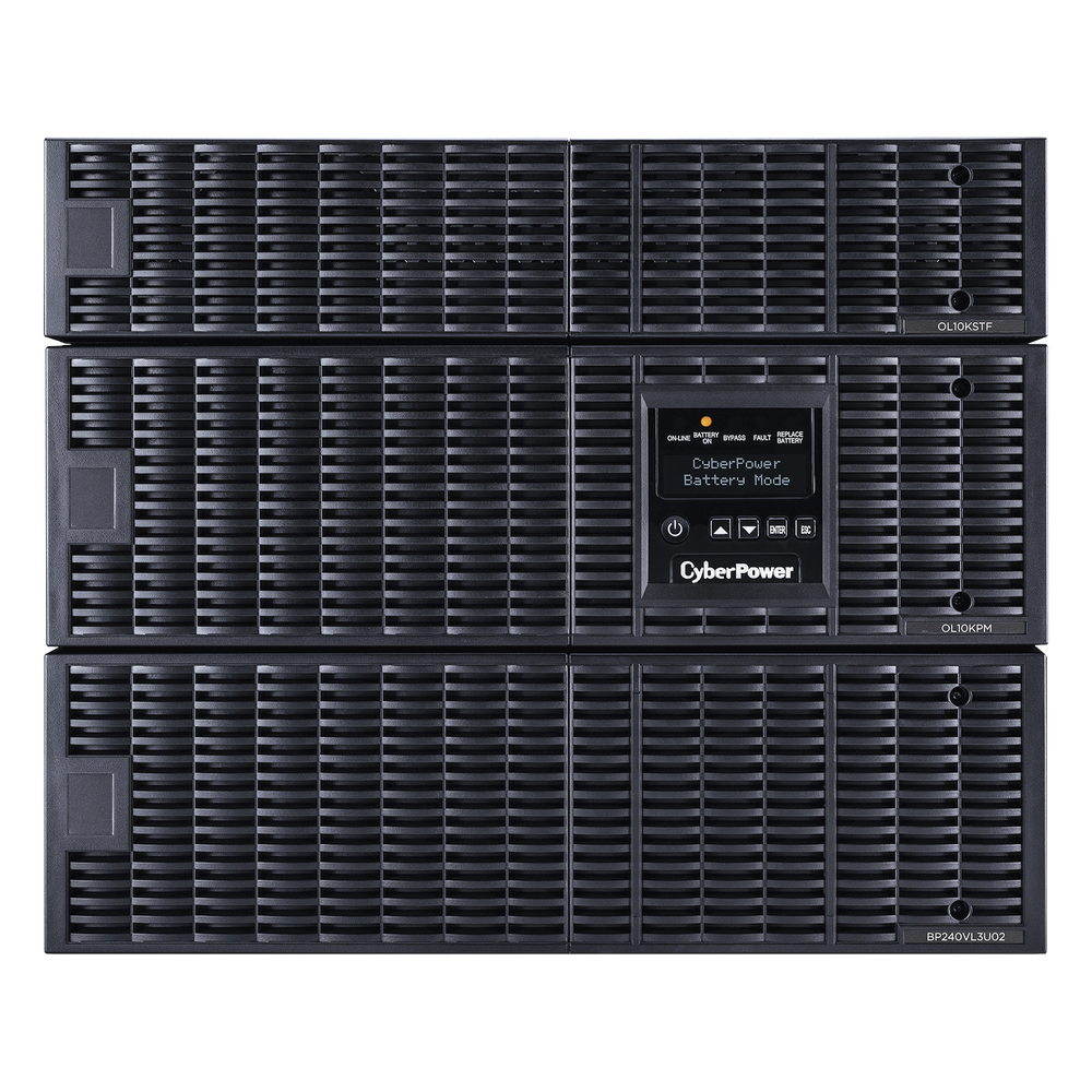 UPS de 10000 VA/10000 W, Online Doble Conversión, 200 - 240 Vac de Entrada, 120 - 240 Vac de Salida, Entrada Hardwired, Onda Senoidal Pura, Torre o Rack de 8 UR, Con 6 Tomas NEMA 5-20R, 3 NEMA L6-30R y Terminal Hardwire