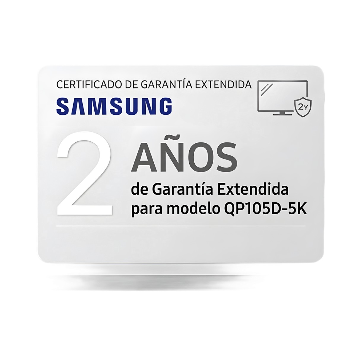 Extension de garantia para pantallas profesionales modelo QP105D-5K