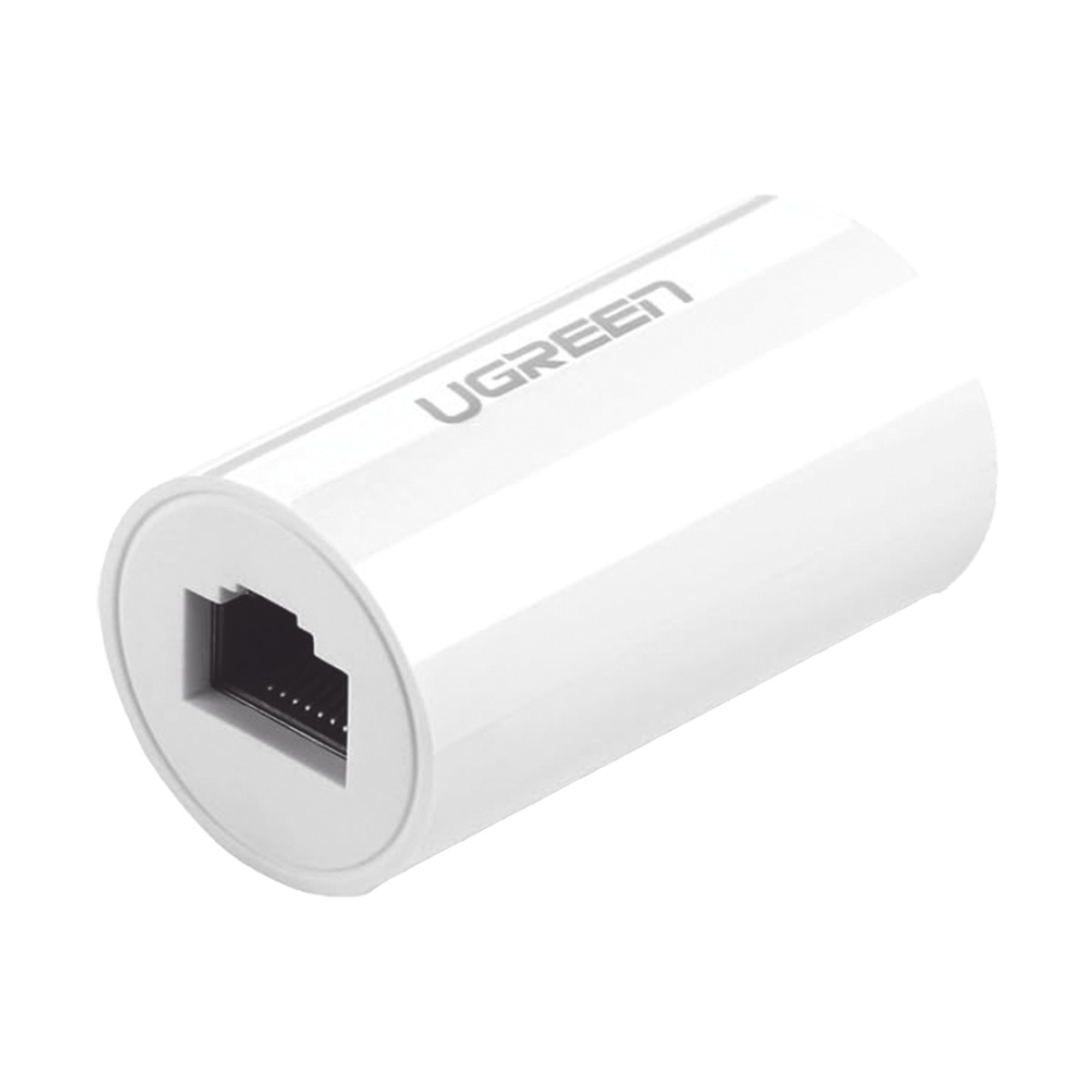 Acoplador y Protector (Extensor de Cable Ethernet RJ45) | 1000Mbps | Compatibilidad con Cat7/Cat6/Cat5e | Compatible con POE | Ignífugo | ABS | Color Blanco