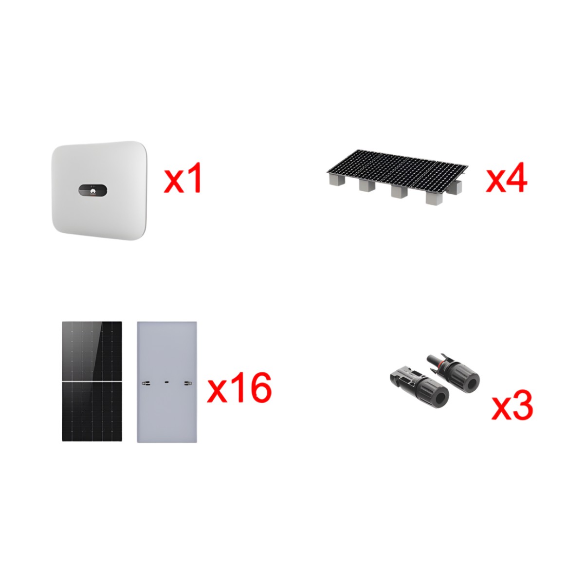Kit Solar Interconexion  / 10kW  220Vca / Inversor HUAWEI / Montaje Incluido