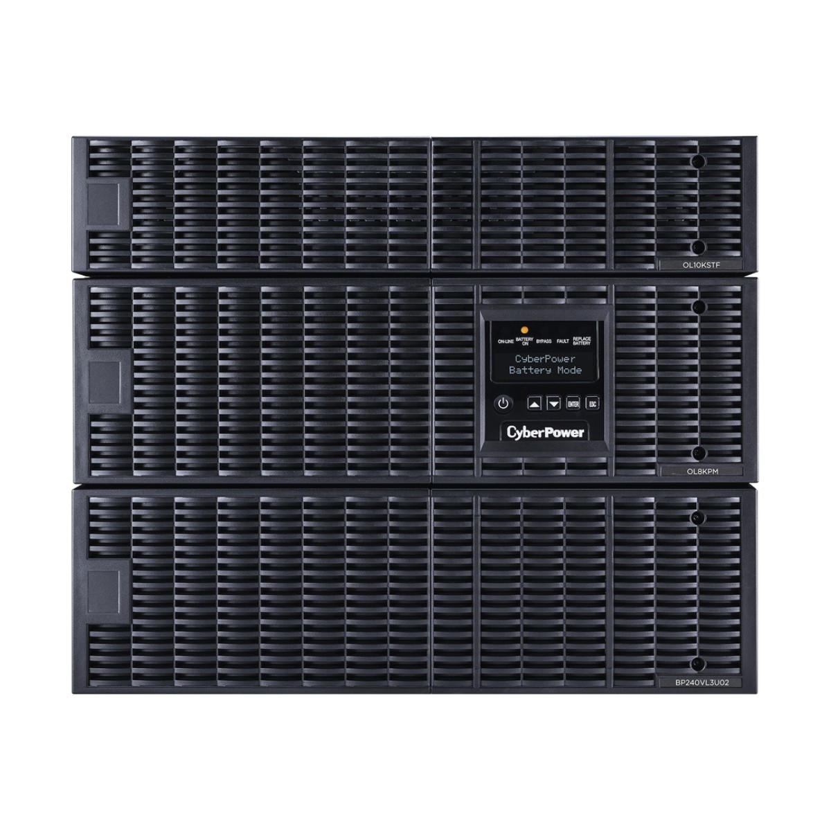 UPS de 8000 VA/8000 W, Online Doble Conversión, 200 - 240 Vac de Entrada, 120 - 240 Vac de Salida, Entrada Hardwired, Onda Senoidal Pura, Torre o Rack de 8 UR, Con 6 Tomas NEMA 5-20R, 3 NEMA L6-30R y Terminal Hardwired