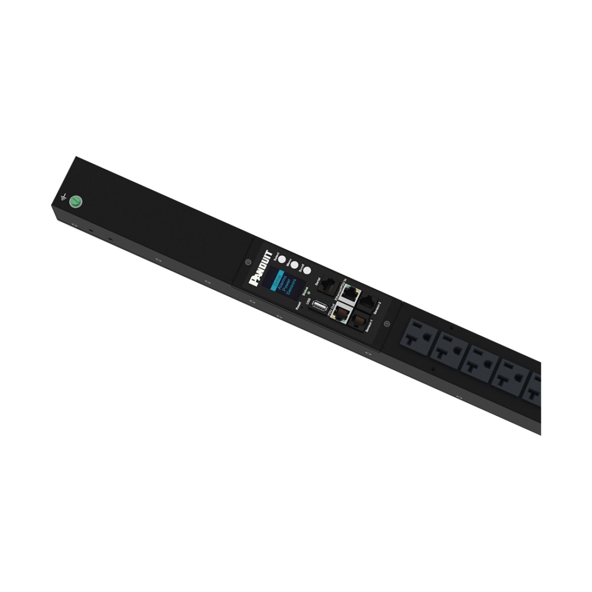 PDU G6 Monitoreable (MI) para Distribución de Energía, Enchufe de Entrada NEMA 5-15P, Con 16 Salidas NEMA 5-20R, de Instalación Vertical, 120 Vca, 15 Amp