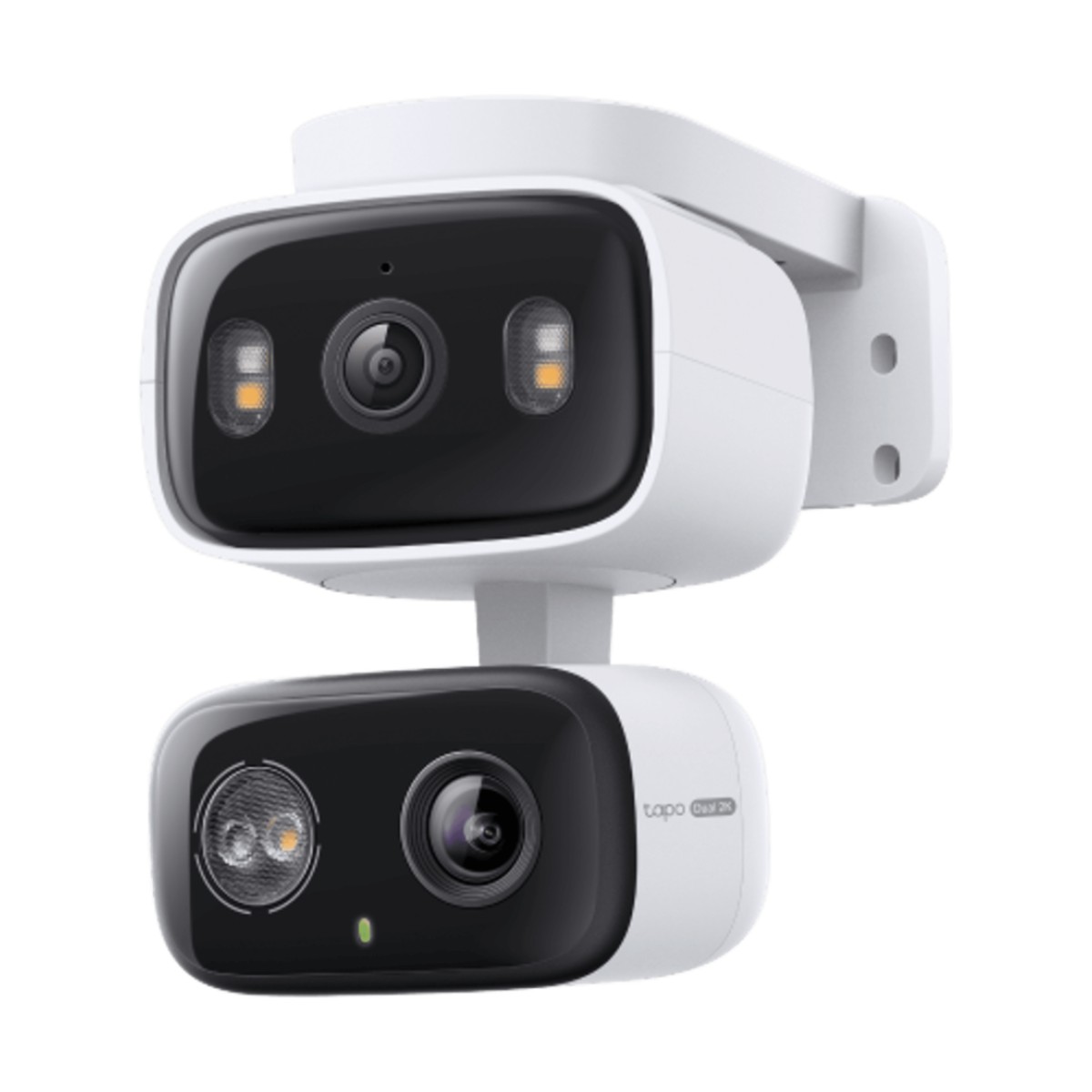 Cámara de Seguridad Dual PTZ / 2 Lentes 2K+2K (3MP cada uno) / 3x Claridad Telefoto / IP65 Exterior / IA Inteligente / Seguimiento Sincronizado / Vista Dual Simultánea / Color Night Vision / Audio Bidireccional / 125.5° Gran Angular + 67