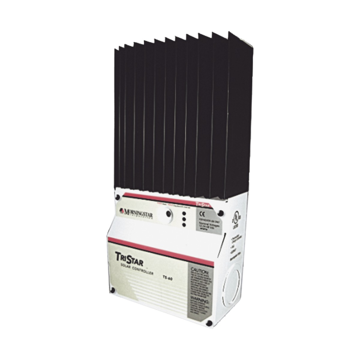 Controlador de Carga Solar TriStar PWM 45 A / 12V 24V 48V / Puerto RS-232 / Hasta 4 kW / Disipador de Calor / 7 Preajustes