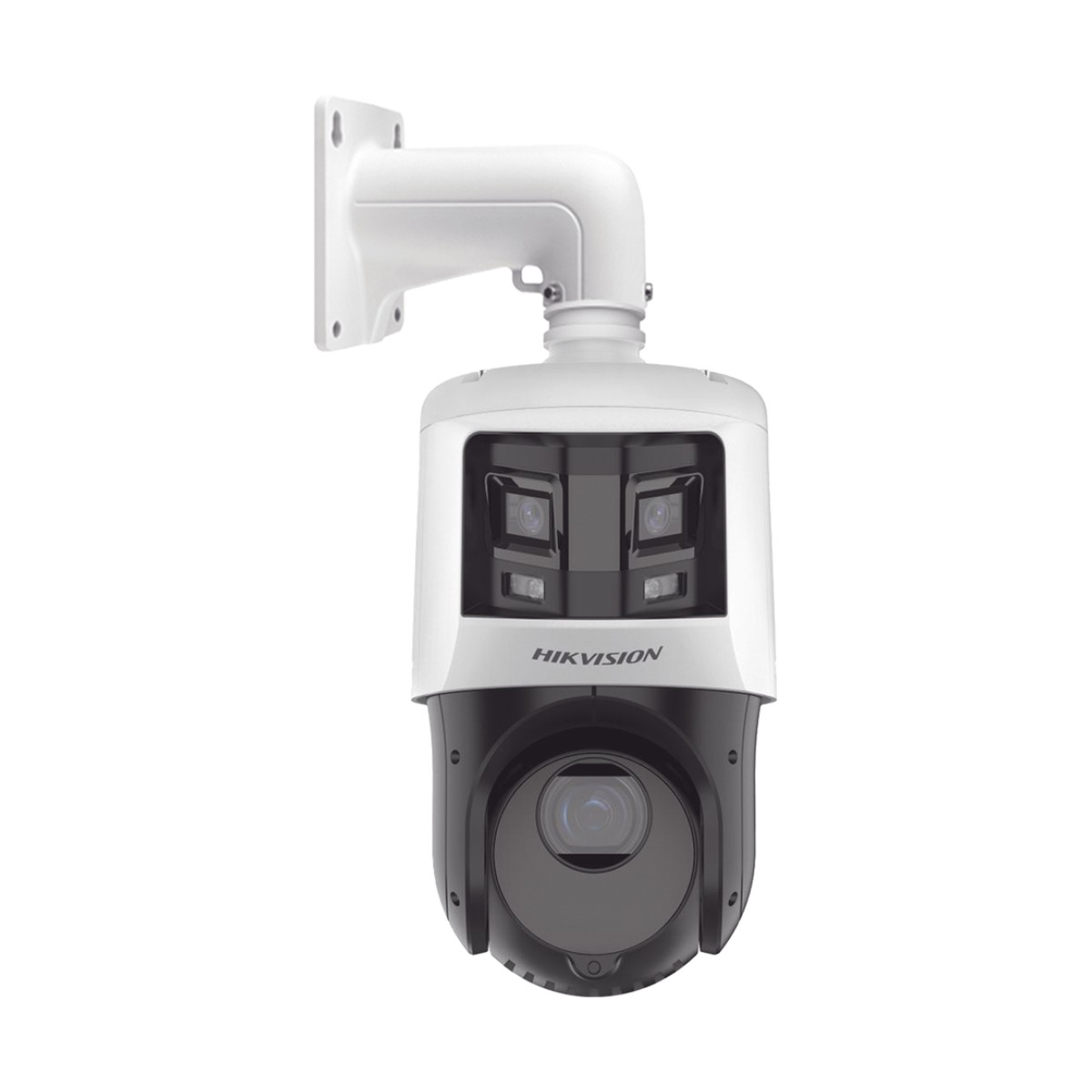 [TandemVu] PTZ IP 4 Megapixel con Cámara Panoramica 6 Megapixel / 25X Zoom / 100 mts IR / IP66  / WDR / PoE+ / Entrada-Salida de Audio y Alarma / Ultra Baja Iluminación / Micro SD