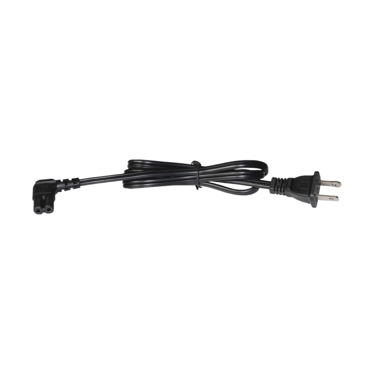 Cable de Alimentación Eléctrica para 120-240 Vca / 1 Metro (3.28 Pies) / 2 Clavijas Tipo Americano / Conector en Forma Tipo L