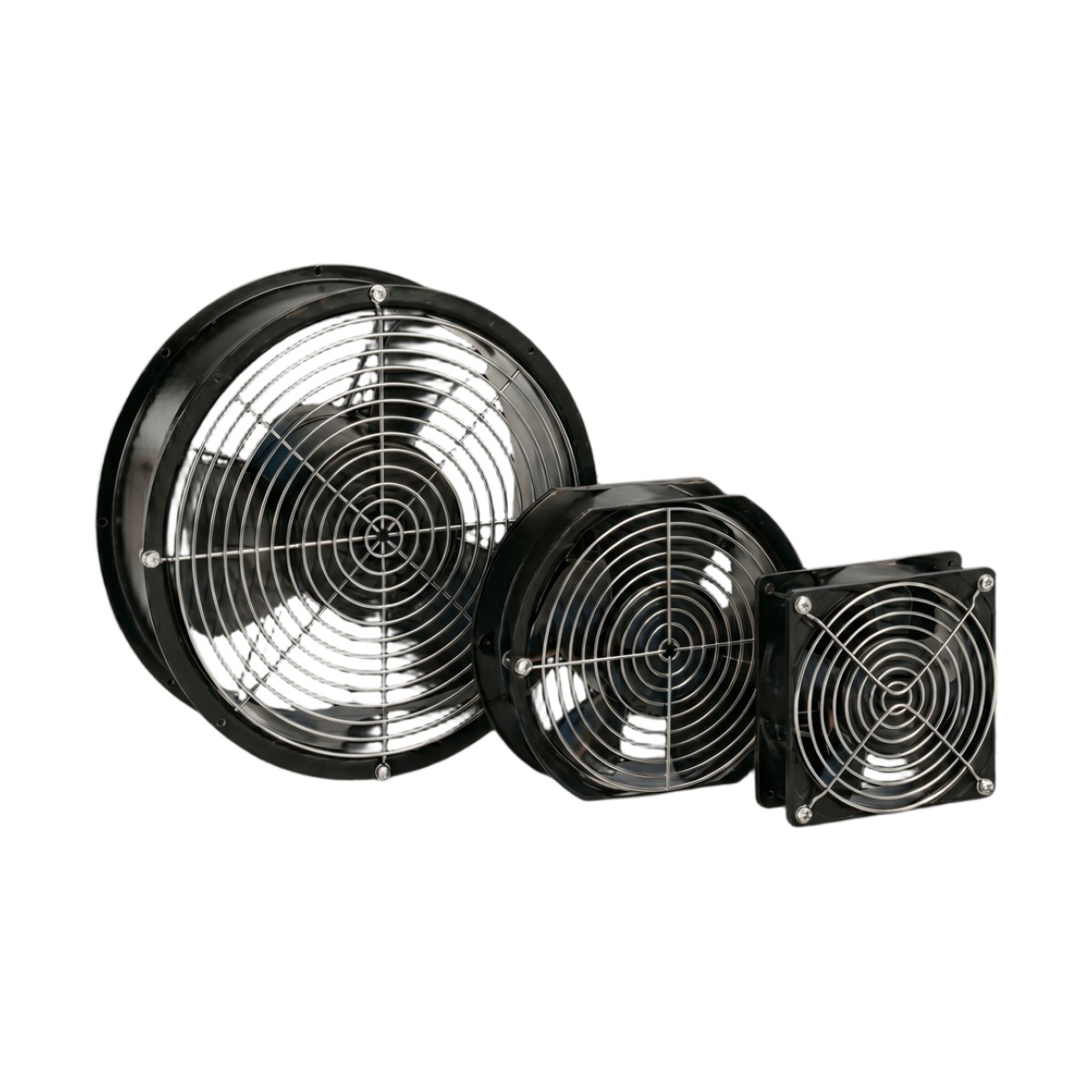 Ventilador Axial Compacto, de 4 Pulgadas, 100 CFM, 115 Vca, De Acero, Color Negro