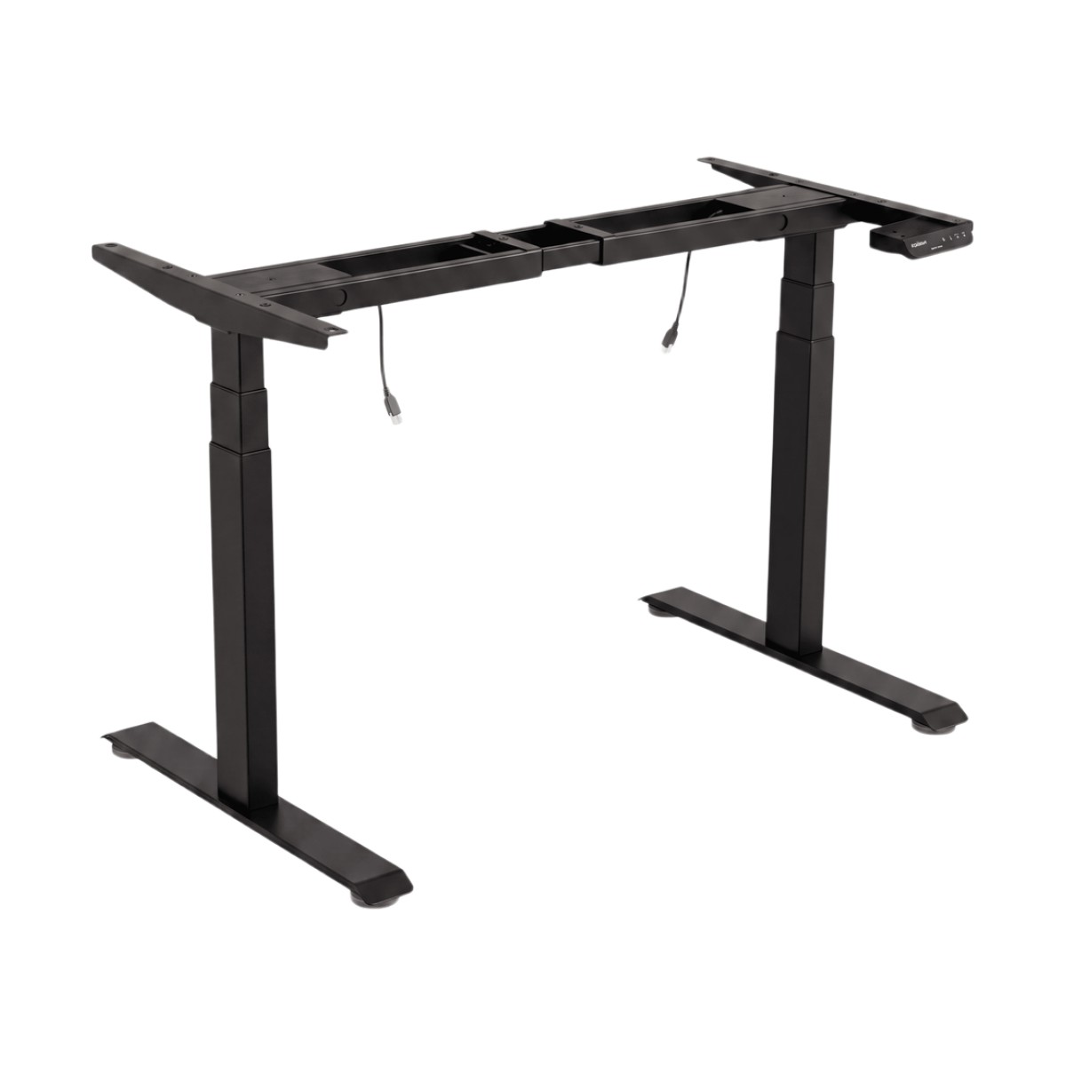 Base de Escritorio Motorizado Profesional / Altura Ajustable 60-125cm / Estructura Estable / Funcionamiento Suave / 3 Preset de Posiciones / Color Negro / Soporta hasta 100Kg de carga