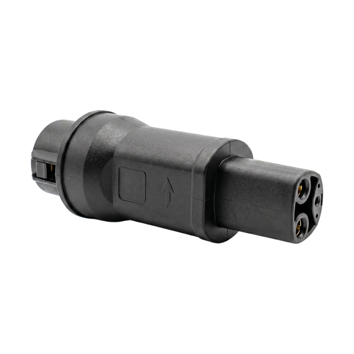 Adaptador de Conector EV / Entrada Tipo 1 (SAE J1772) / Salida NACS / 7 kW / 32 A / 220 V AC / Monofásico / Uso Interior y Exterior