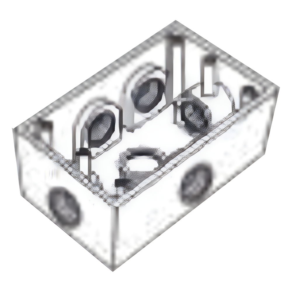 Caja Condulet FS de 1/2" (12.7 mm) con seis bocas a prueba de intemperie.