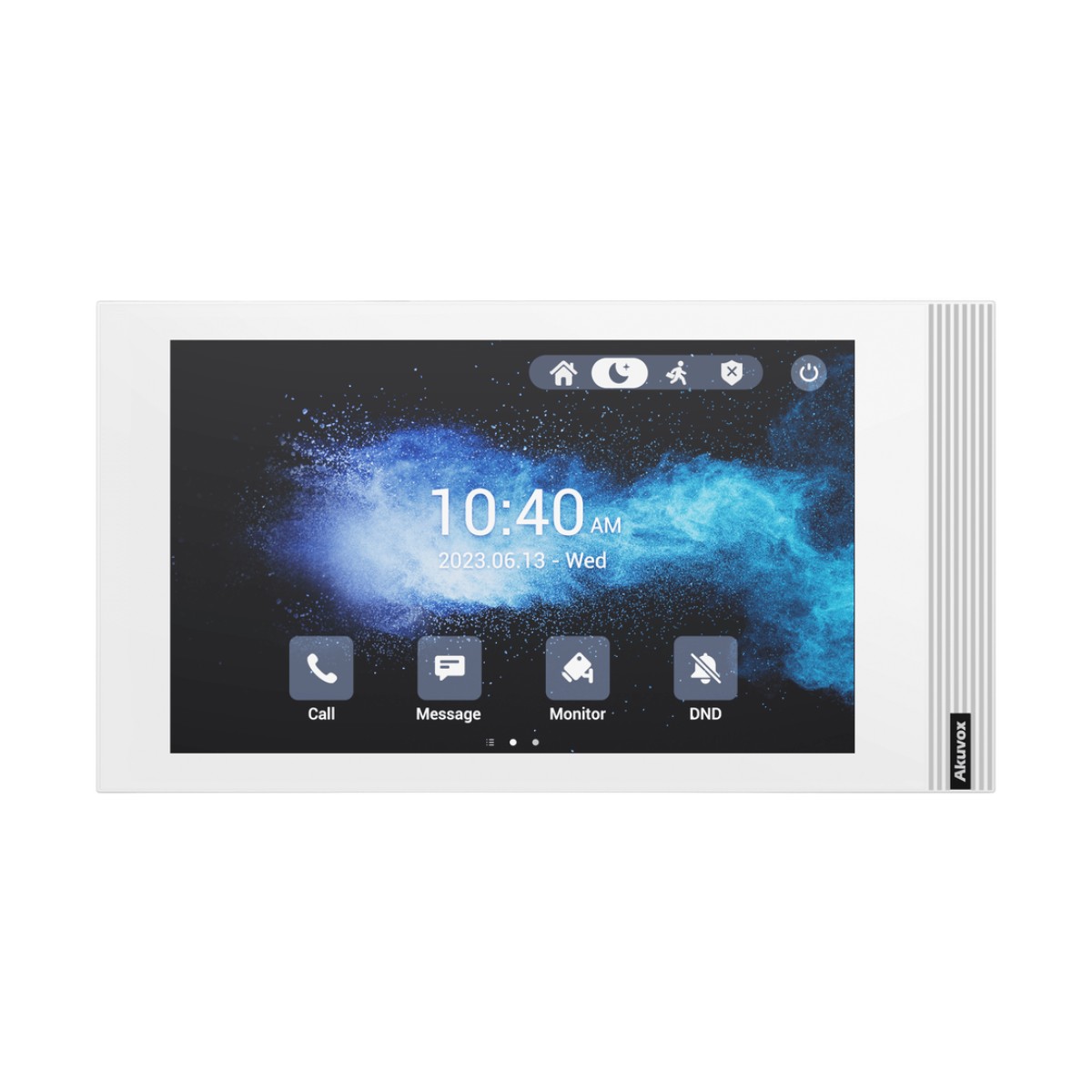MONITOR LINUX / INSTALACIÓN HORIZONTAL O VERTICAL / COLOR BLANCO / POE  / WIFI 6 / 7 PULGADAS TÁCTIL /  8 ENTRADAS DE ALARMA / SIP