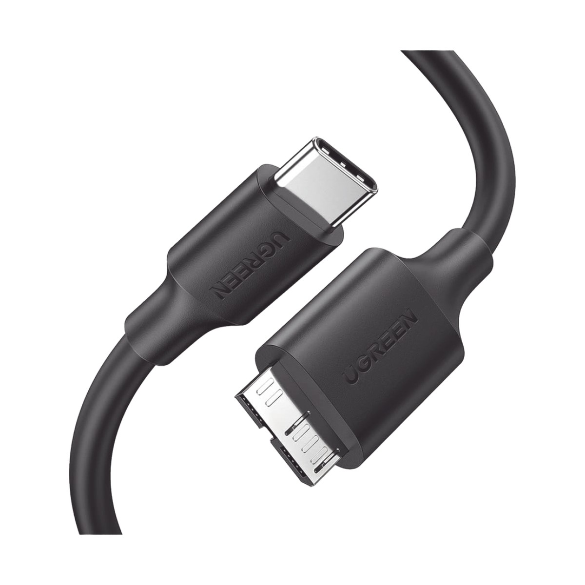 Cable USB Tipo C 3.0 a Micro Tipo B | 1m |Carga Rápida | 5 Gbps | Transferencia de Datos | Blindaje Interior Múltiple | Compatible con Disco Duro Externo, Portátiles, Seagate, Nikon, Canon.