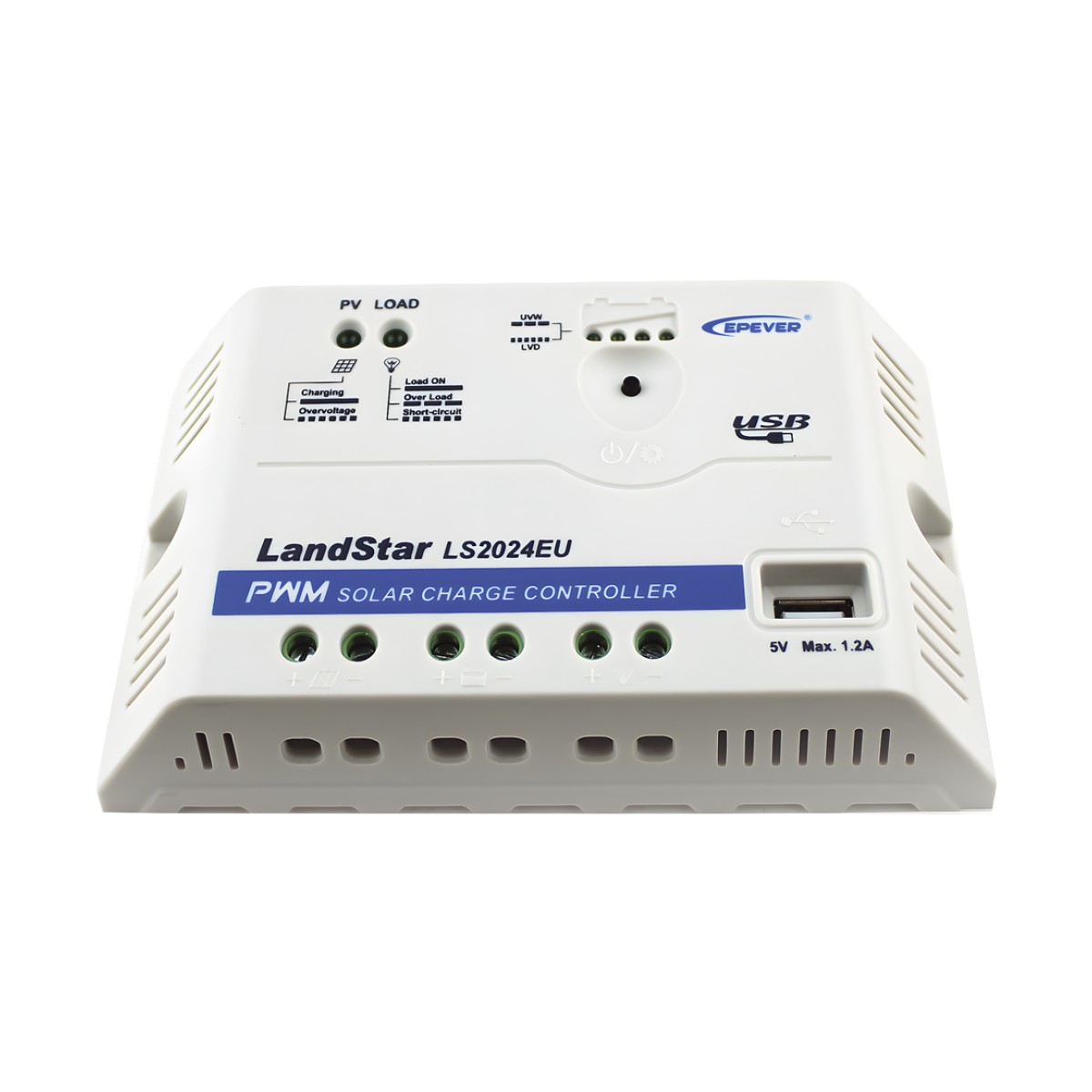 Controlador Solar PWM 12/24 V 20 A, Salida USB