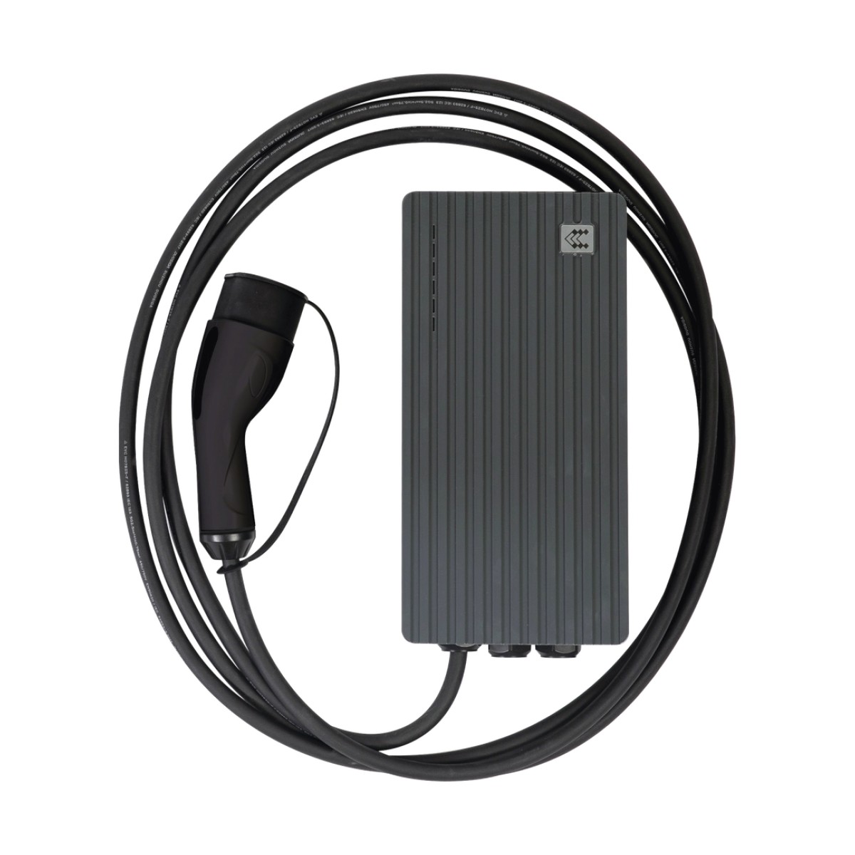 Estación de Carga para Vehículos Eléctricos con Conector Tipo 1 (SAE J1772), 220Vca con Potencia de Salida de 7.4kW (32A / bifásica)