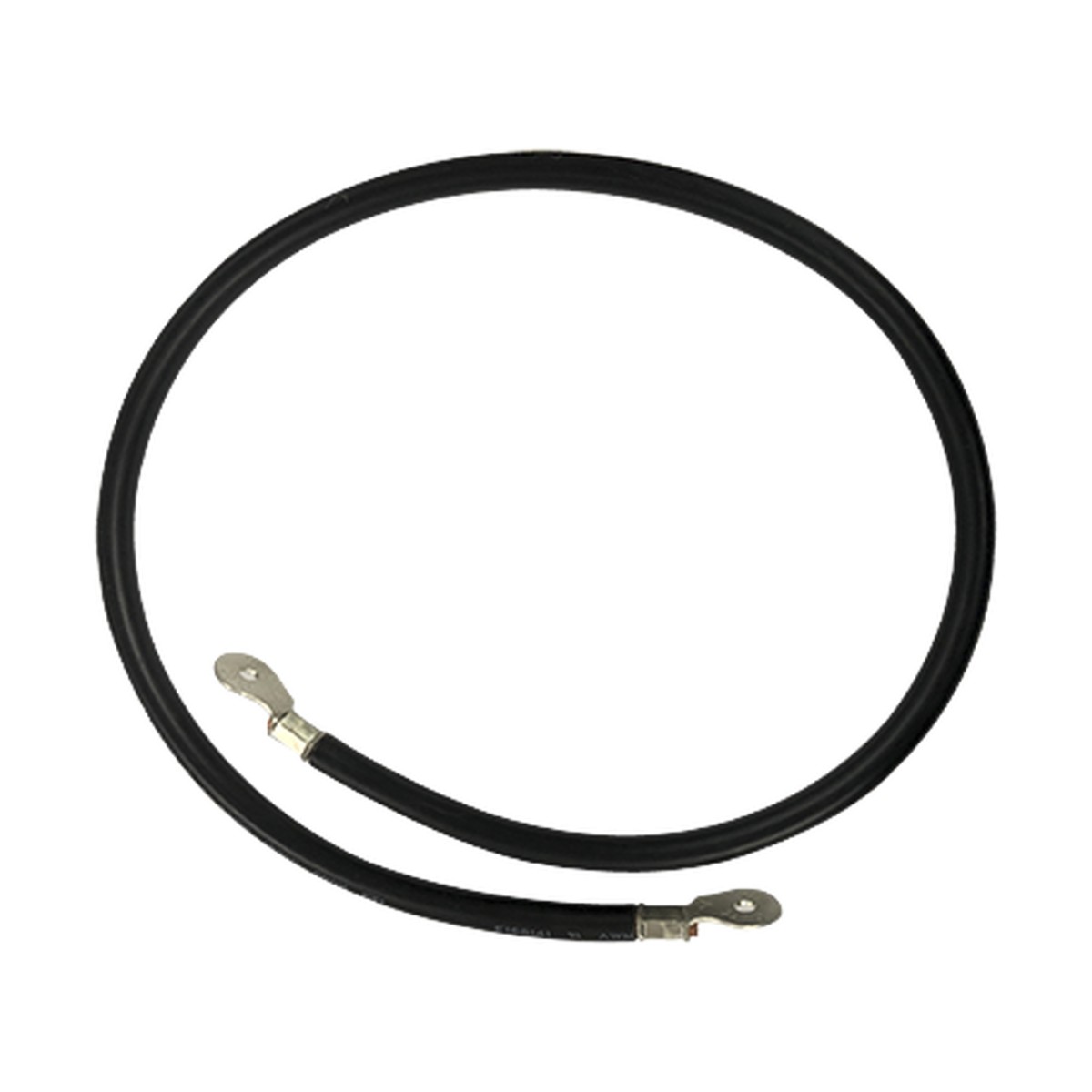 Cable para Baterías, 1 m, Negro, Calibre 2 AWG con Terminales de Ojo en Ambos Extremos
