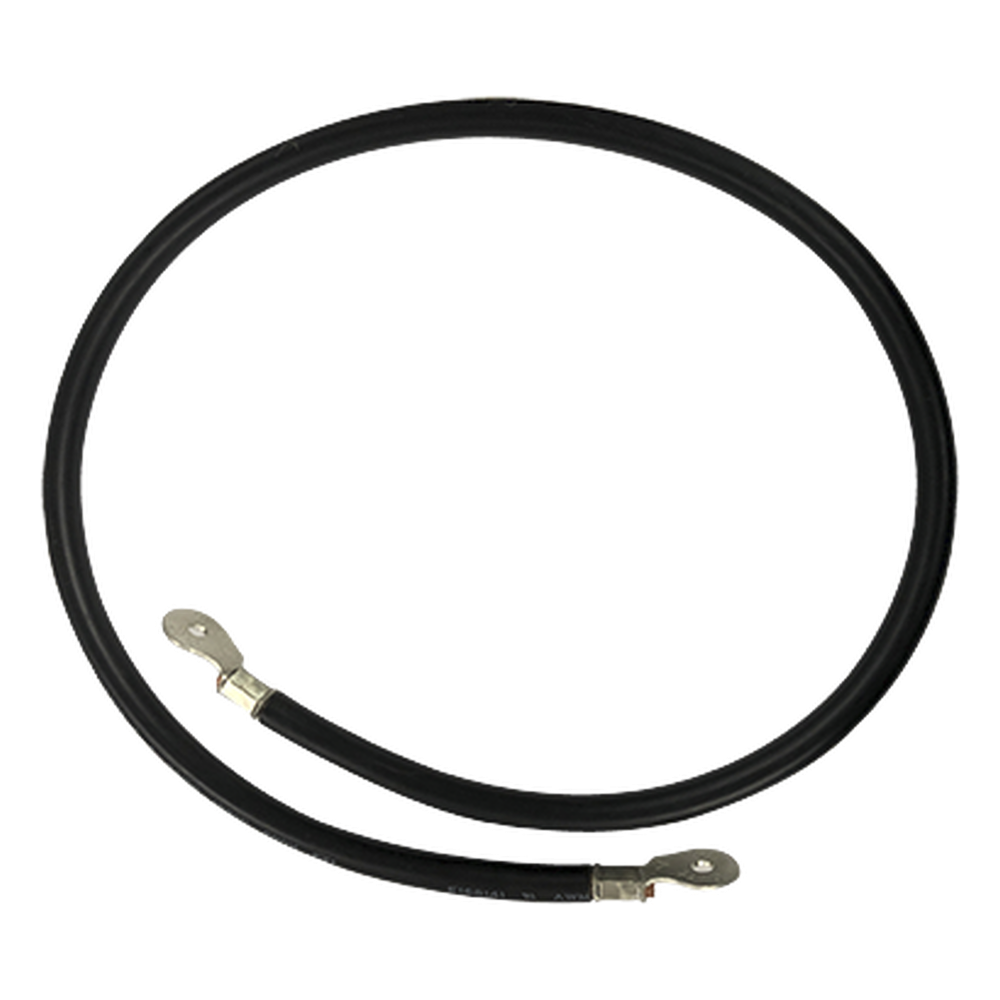 Cable para Baterías, 1 m, Negro, Calibre 2 AWG con Terminales de Ojo en Ambos Extremos