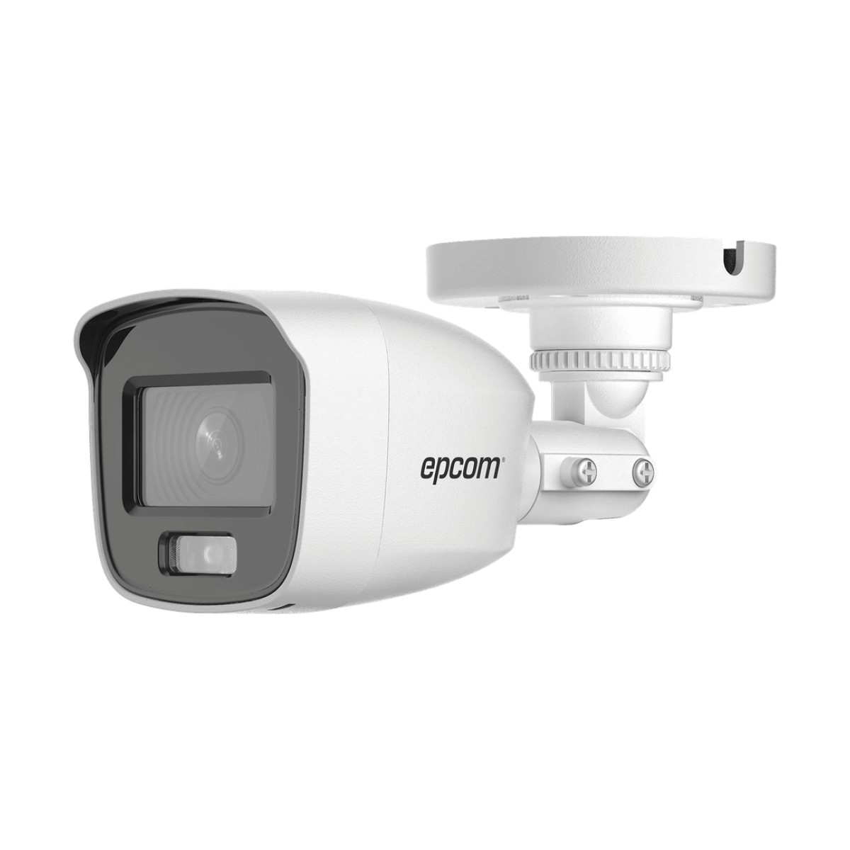 [Dual Light + ColorVu] Bala TURBOHD 2 Megapixel (1080p) / Lente 2.8 mm / 20 mts IR EXIR + 20 mts Luz Blanca / Micrófono Integrado / Exterior IP66 / Metal / dWDR