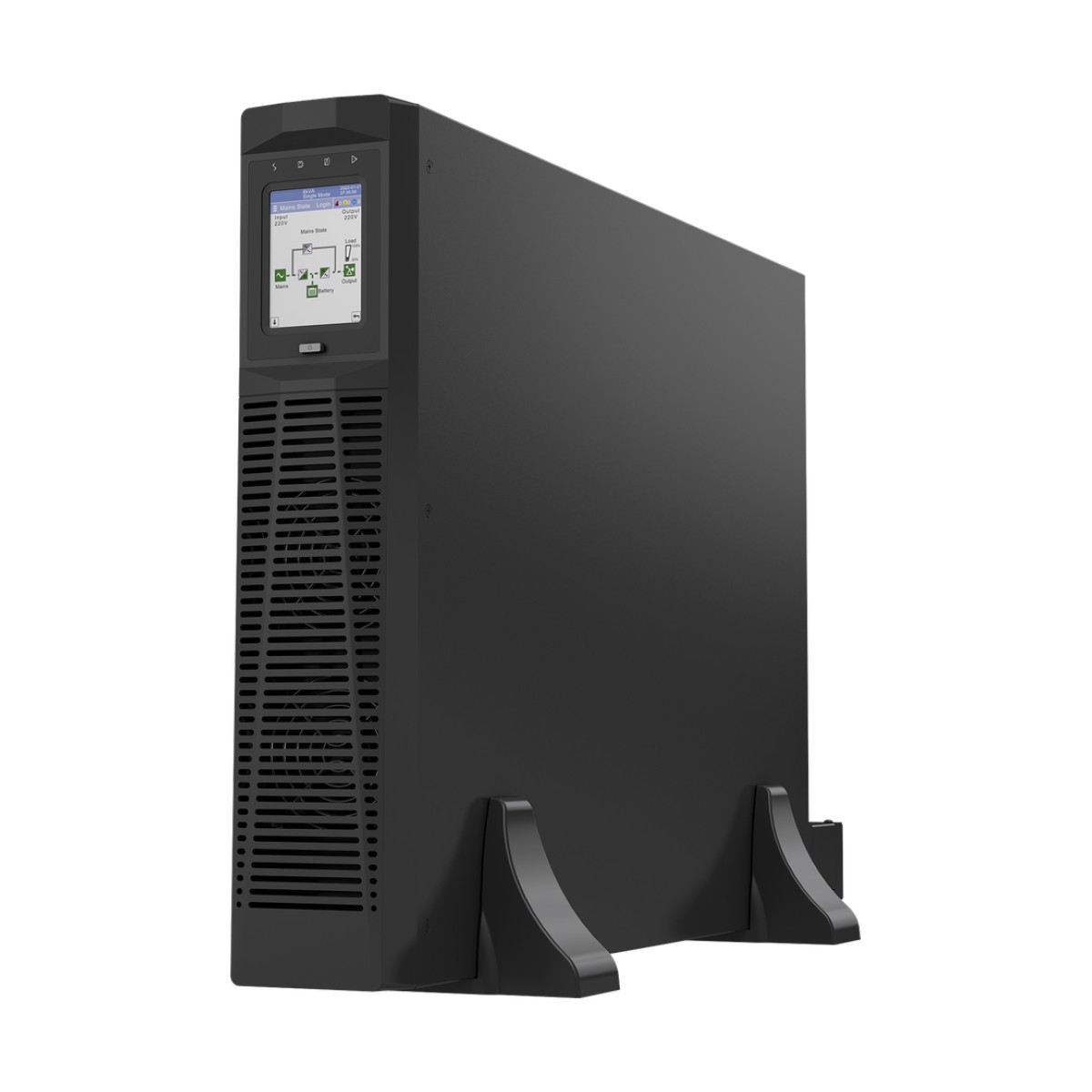 UPS Rack-Torre 6KVA / 5.4kW Entrada s 220VCA, Salida 220VCA (Fase Única), 2 Unidades Rack, Equipo de Largo Tiempo de Operación con Respaldo