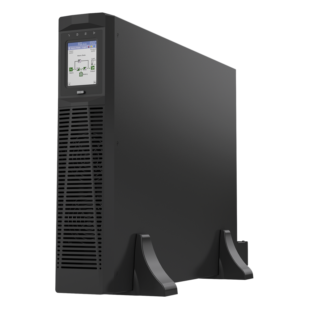 UPS Rack-Torre 6KVA / 5.4kW Entrada s 220VCA, Salida 220VCA (Fase Única), 2 Unidades Rack, Equipo de Largo Tiempo de Operación con Respaldo