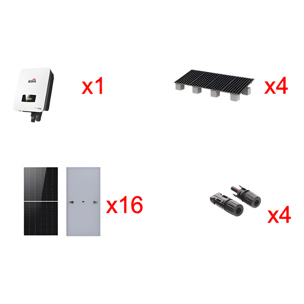 Kit Solar Interconexion  / 10kW  220Vca / Inversor AFORE / Montaje Incluido