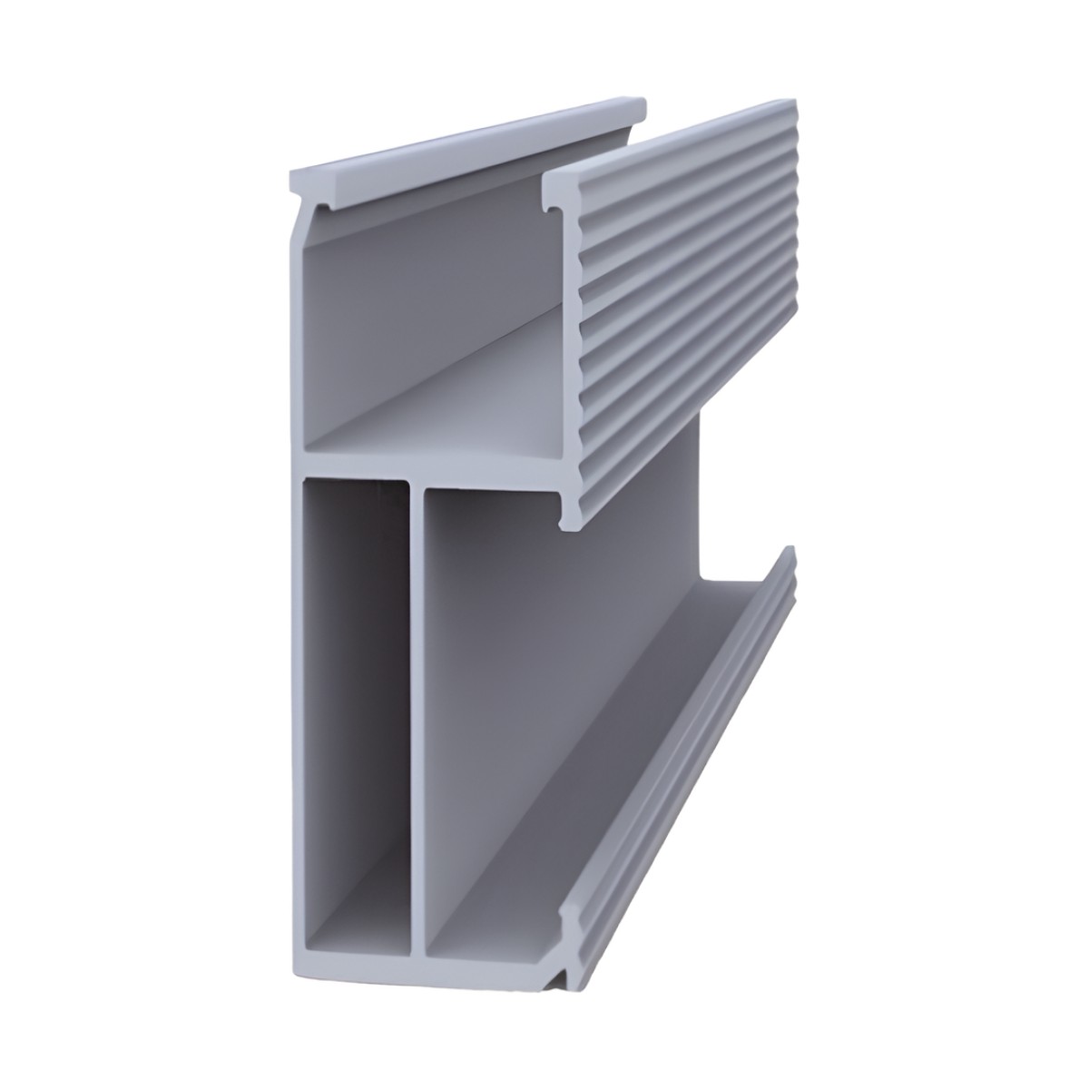 Riel 8 para montaje de módulos fotovoltaicos de aluminio anodizado de 2700mm.