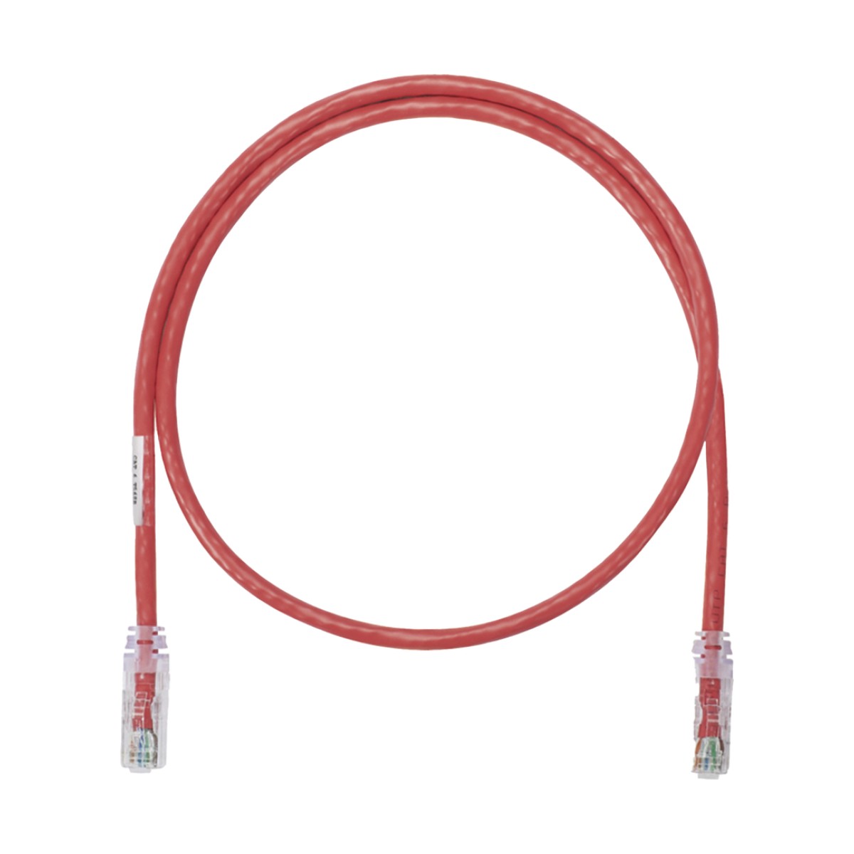 Cable de Parcheo UTP Categoría 6, con Plug Modular en Cada Extremo - 0.3 Metros (1 Pie) - Rojo