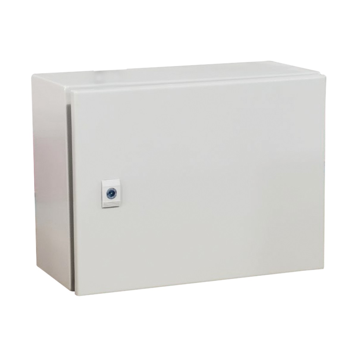Gabinete de Acero IP66 Uso en Intemperie (500 x 300 x 300 mm) con Placa Trasera Interior Metálica y Compuerta Inferior Atornillable (Incluye Chapa y Llave T). Ideal para Centros de Carga y Tableros de Control