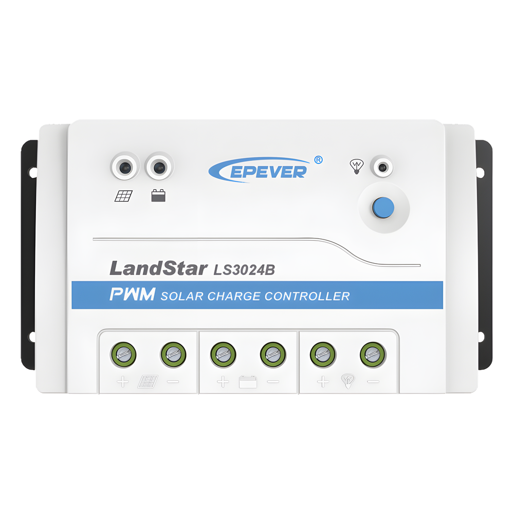 Controlador Solar PWM / 30A / 12/24V / RS-485 / Baterías Gel-AGM-Selladas / Parámetros Configurables