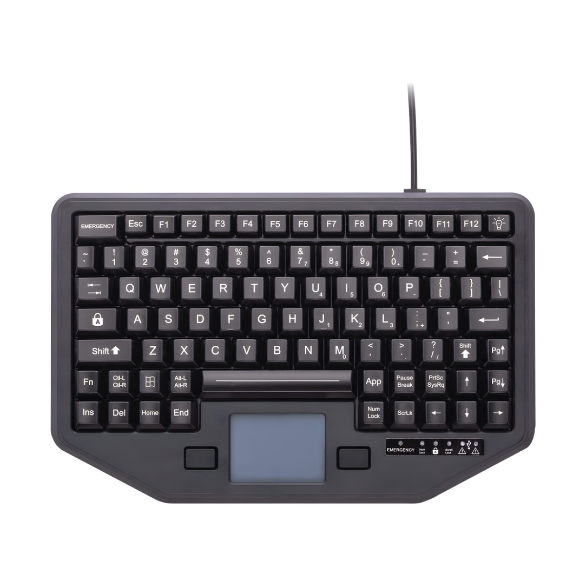 Teclado con Panel Táctil Integrado