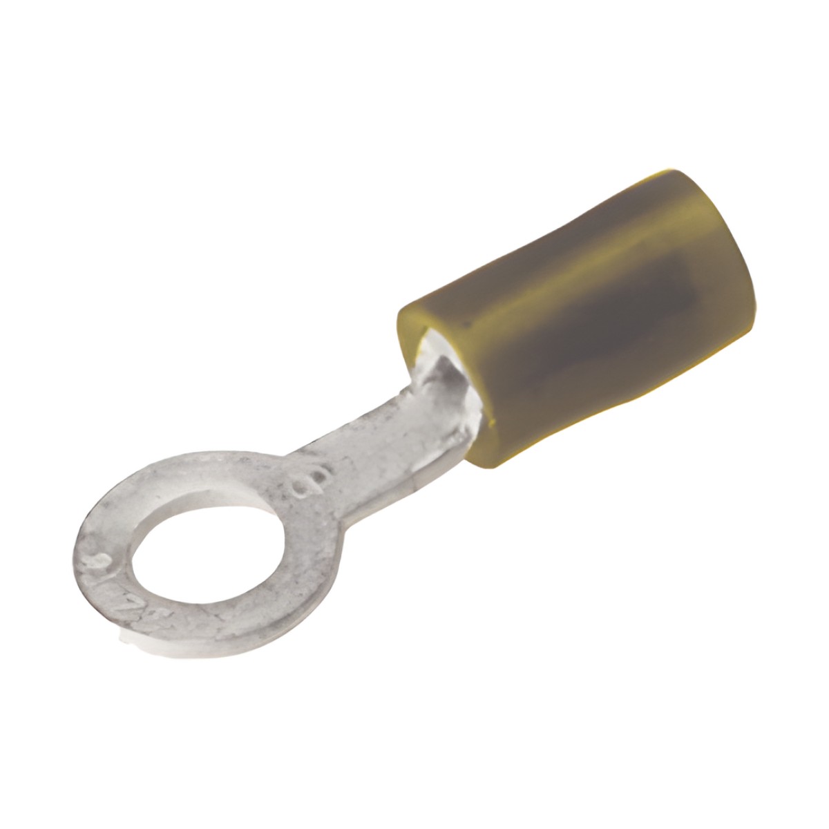 Zapata Terminal Aislada de Ojillo para Tornillo de 1/4" (6 mm) y Calibre 12-10 AWG.