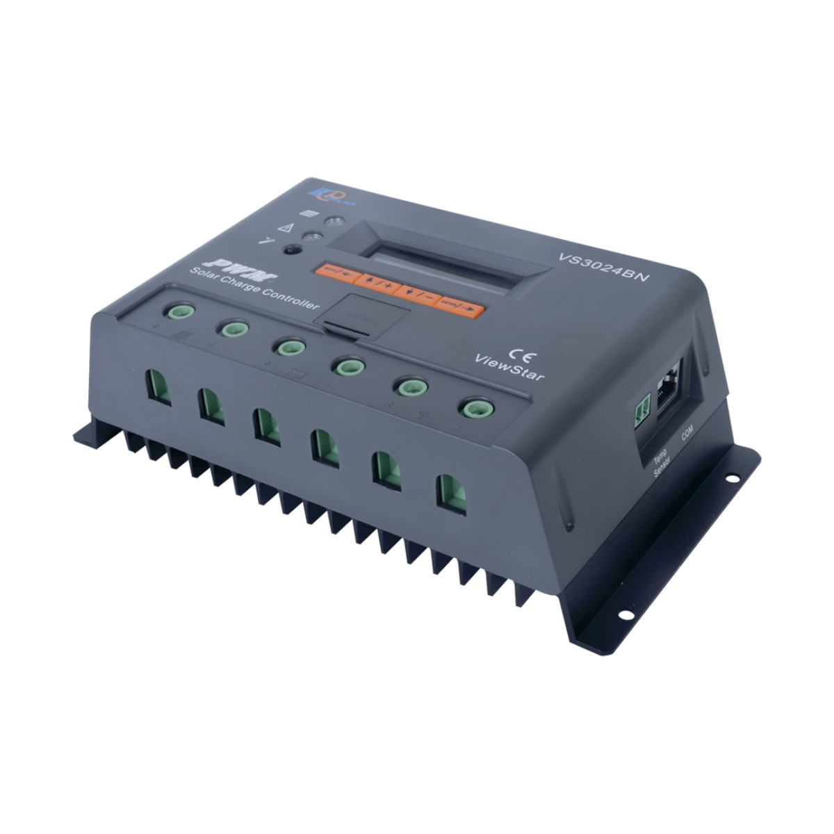 Controlador Solar de Carga y Descarga PWM 12/24V 30A con Display, Parámetros Configurables