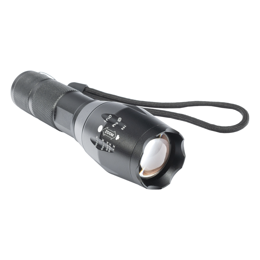 Linterna LED de Aluminio, 800 Lúmenes, IPX4, Resistente al Agua