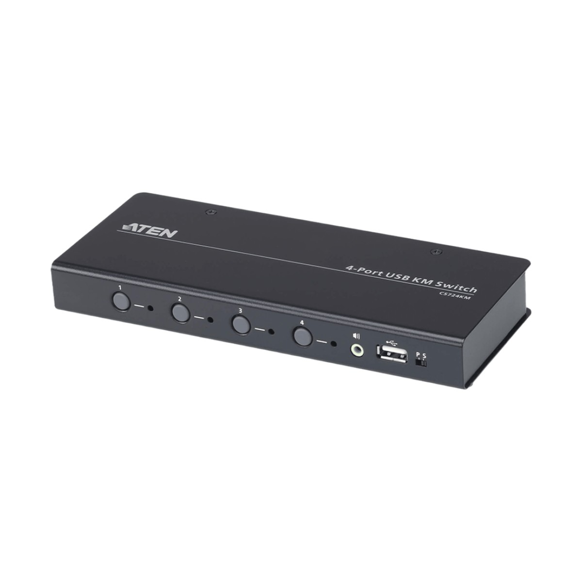 Switch KM USB| 4 Puertos | Boundless Switching | RS232 | Controla 4 Computadoras con 1 Teclado/Mouse