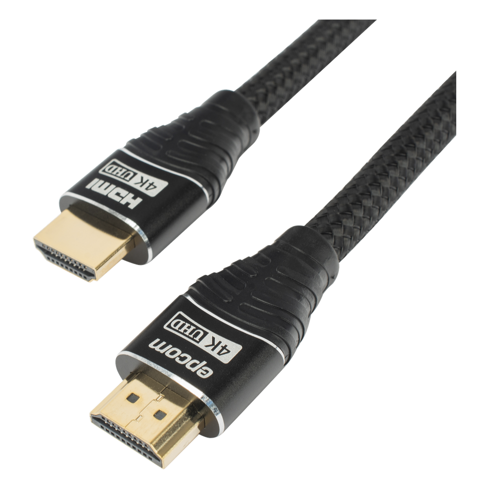 Cable HDMI de 3 Metros (9.84 Pies) | Alta Definición | Longitud | Versión 2.0 | Alta Velocidad 18Gbps | 4K@60Hz | Conectores Chapados en Oro | Tipo Redondo