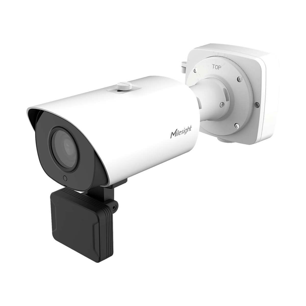 Cámara LPR 4MP / Sensor CMOS 1/1.8" / Zoom Óptico 4X 8-32mm / IR 50 mts (164 ft) / ANPR hasta 40 mts / Cobertura 2 carriles / IP67 IK10 / PoE+ / H.265
