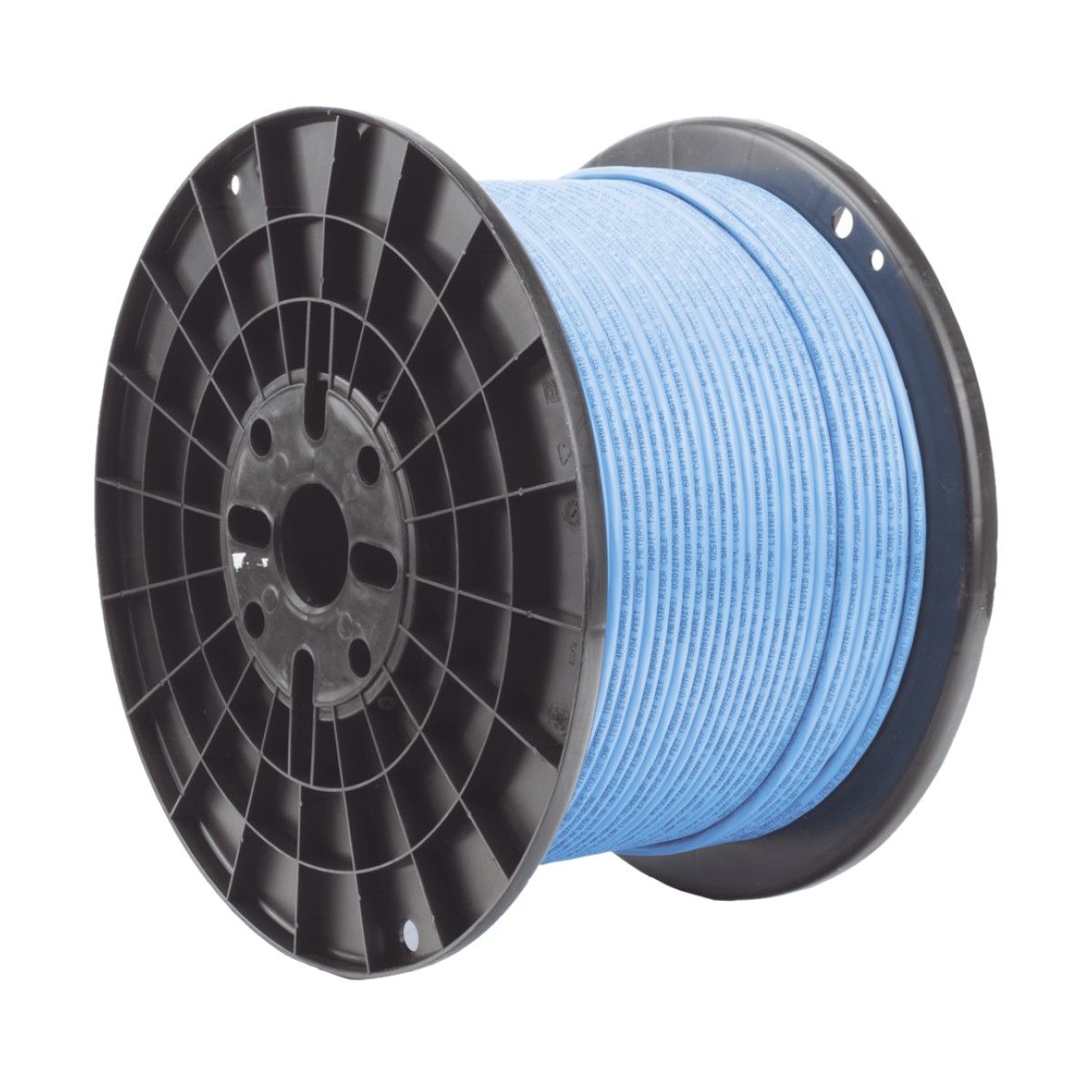 Bobina de Cable UTP de 4 Pares, TX6A™, Cat6A, 23 AWG, CMR (Riser), Color Azul, 305 Metros (1000 Pies)