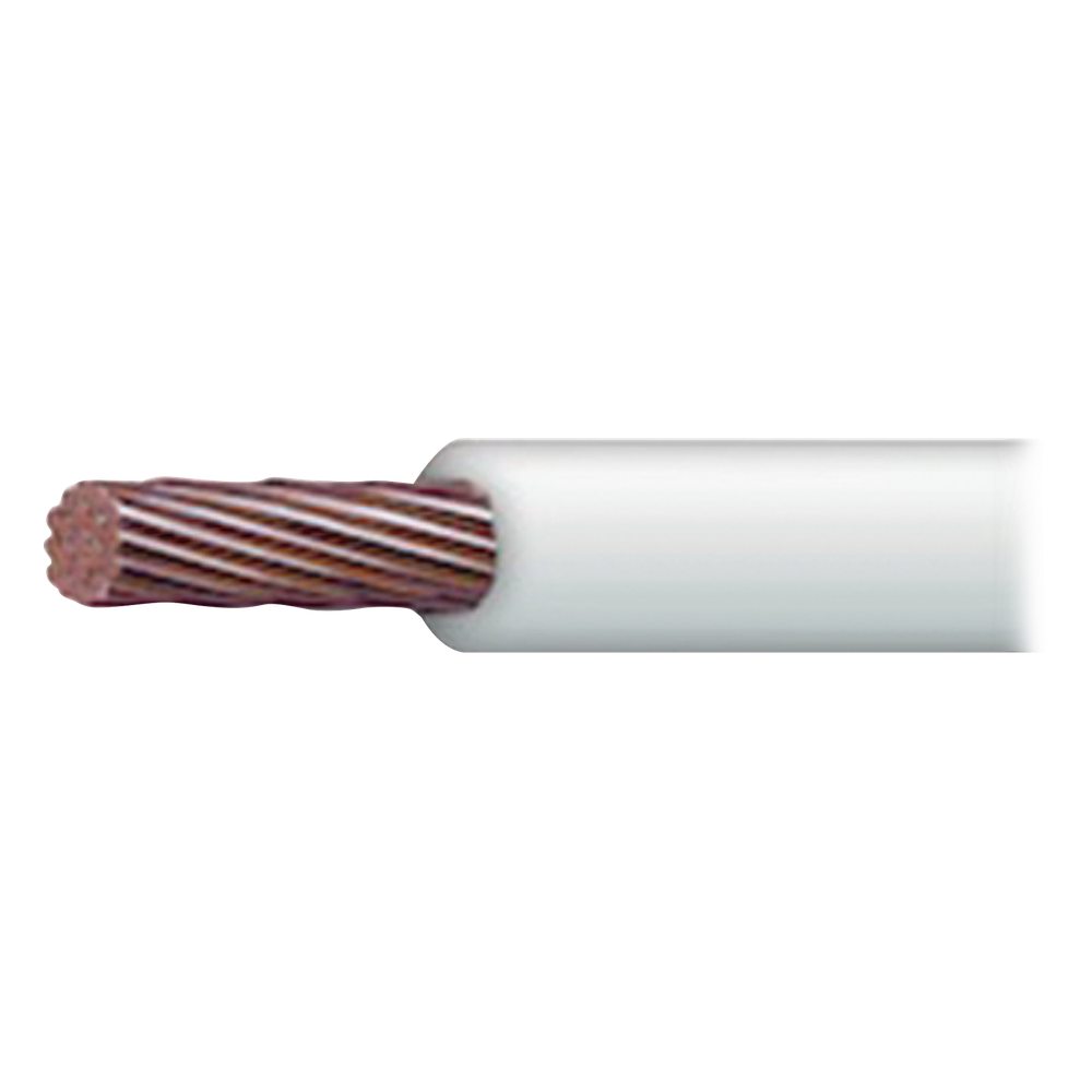 Cable Eléctrico de Cobre Recubierto THW-LS Calibre 6 AWG 19 Hilos Color Blanco (100 metros)