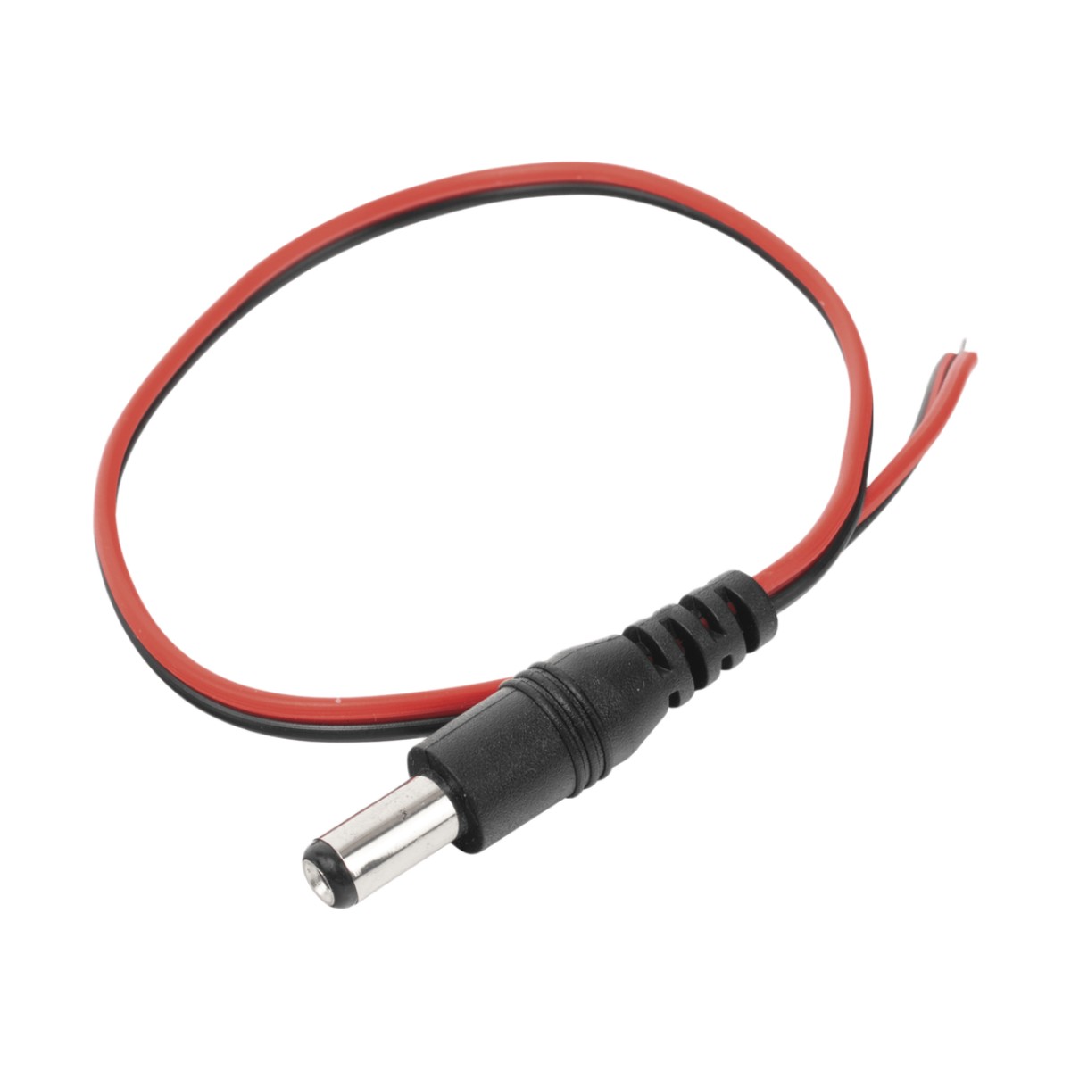 Cable con Conector Macho (Pigtail) / Alimentación para Vcc con Puntas Libres / Polarizado / Largo 22 cm (8.66 Pulgadas) / Calibre 22AWG.
