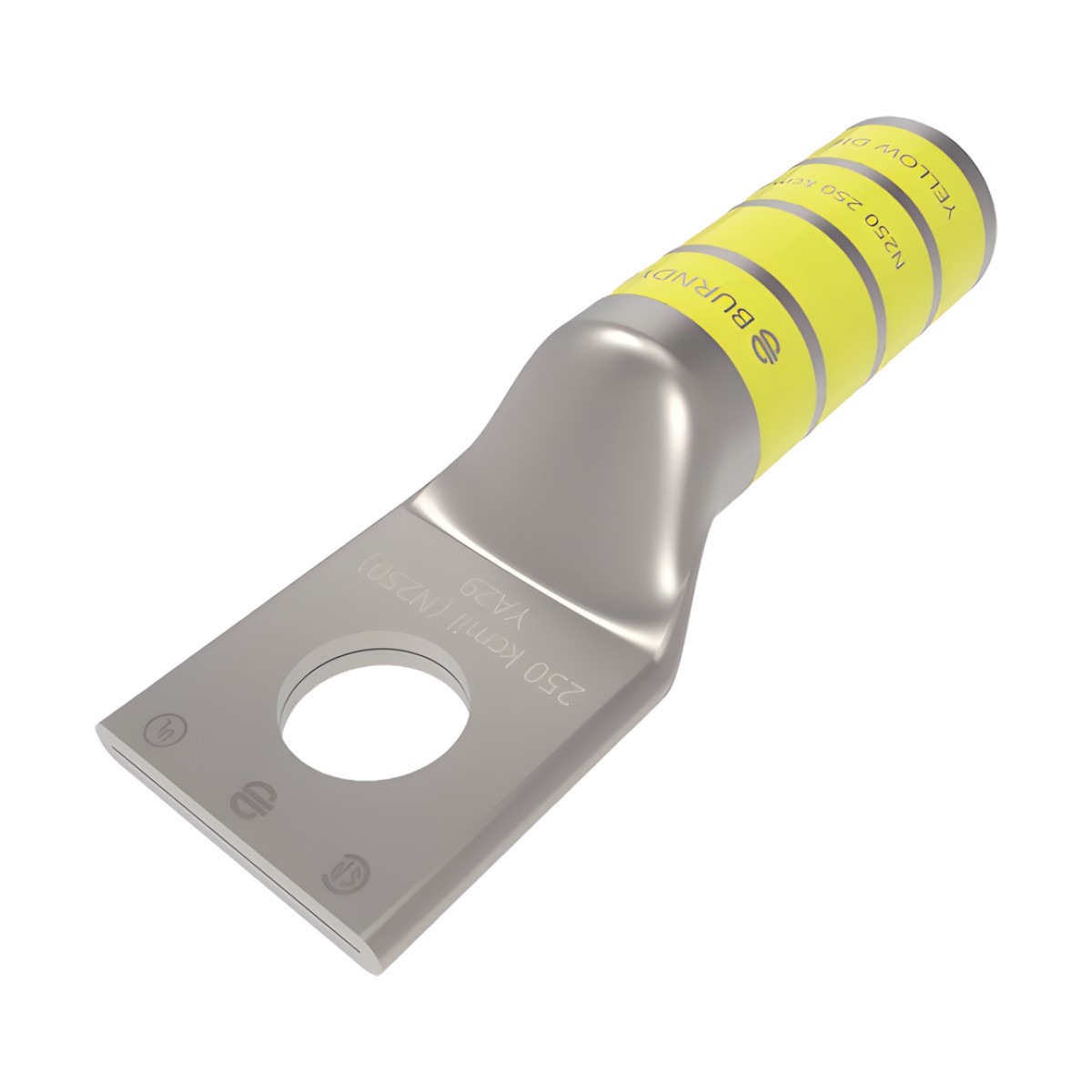 Terminal de Compresión para Tornillo 1/2 "  y Calibre 250 KCMIL.