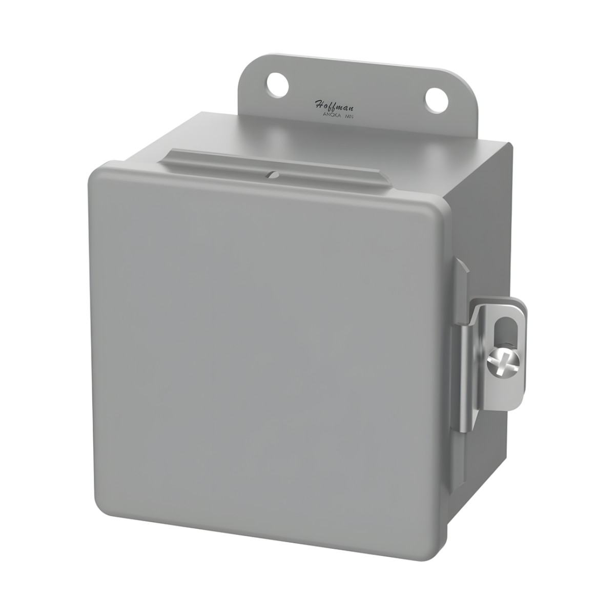 Gabinete de Bisagra Continua CH / NEMA Tipo 12 / 6 x 4 x 3 in (152 x 102 x 76 mm) / Acero Dulce / Gris / Abrazaderas Atornilladas / Montaje en Pared