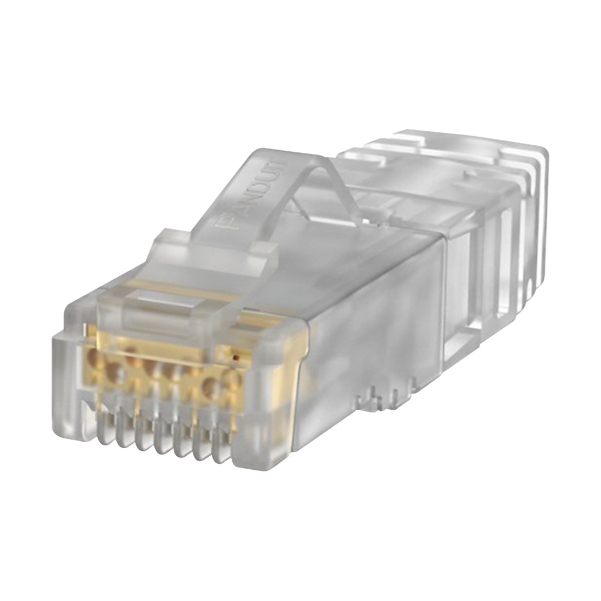 Plug RJ45 Cat6A, Para Cable UTP de Calibre 26 AWG, Chapado en Oro de 50 Micras, Paquete de 100 Piezas
