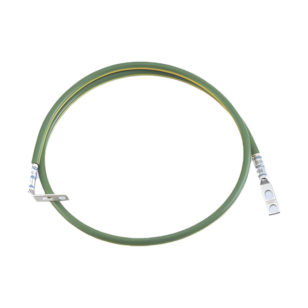 Jumper Para Aterrizar Equipos en Racks o Gabinetes, 6 AWG, con Terminal Doblada a 90 Grados, 0.60 m de Largo